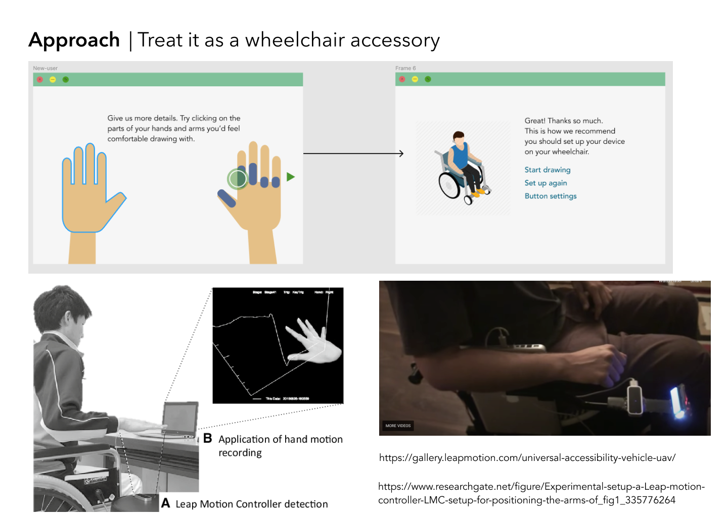 wheelchair setup